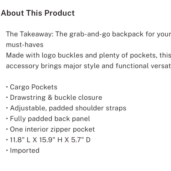 PINK Victoria’s Secret Nylon Cargo Black Backpack - Picture 3 of 8